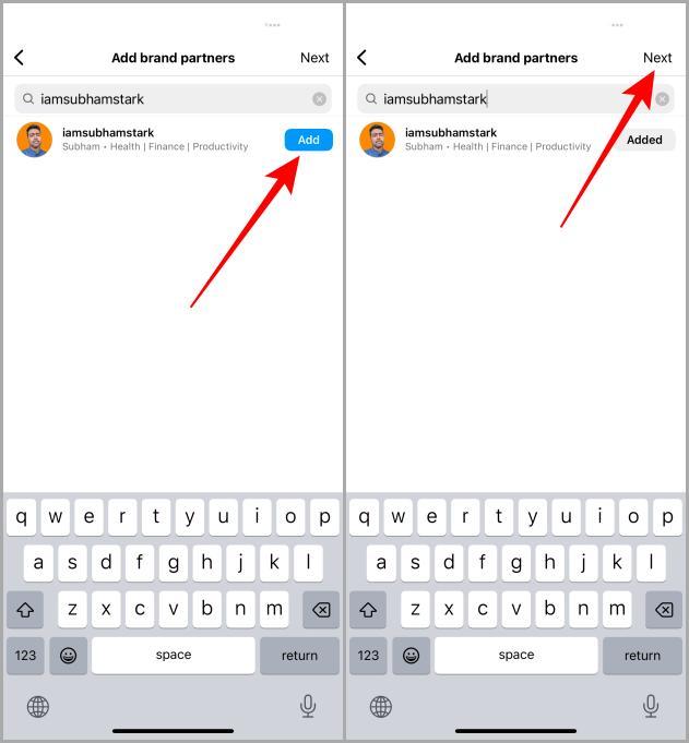 Instagramの投稿、リール、ストーリーに有料パートナーシップラベルを追加する方法