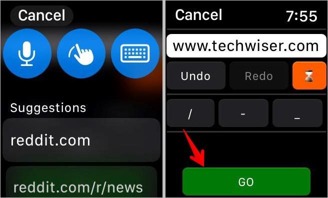 Apple WatchでSafariのようなWebブラウザを入手する方法