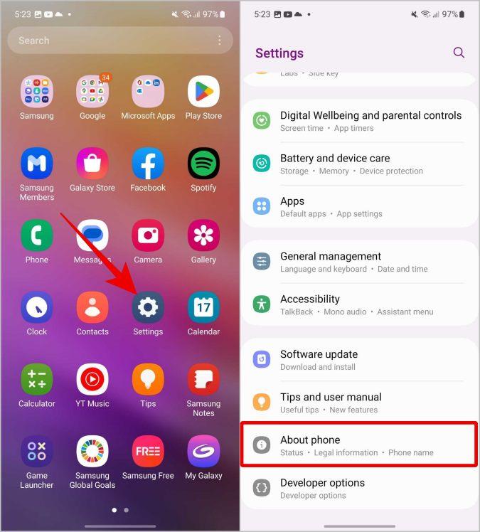 Android 携帯電話のモデル番号と名前は何ですか?