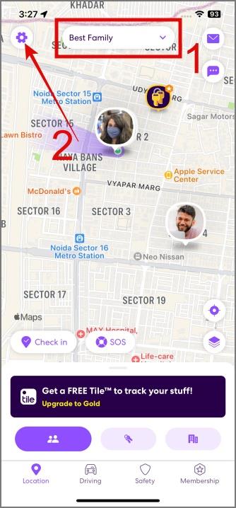 Life360 サークルを退会する方法