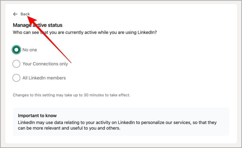 LinkedIn でアクティブ ステータスを非表示にする方法