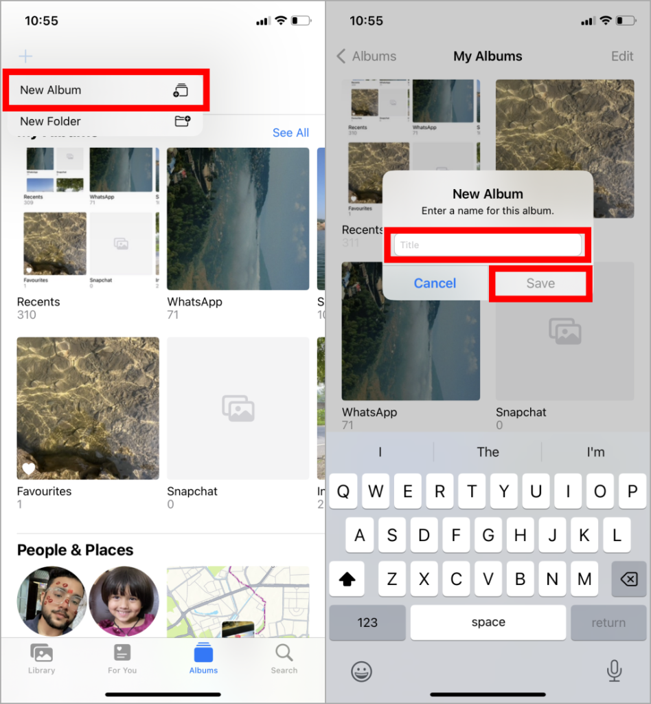 iPhoneの壁紙としてアルバムを設定する方法