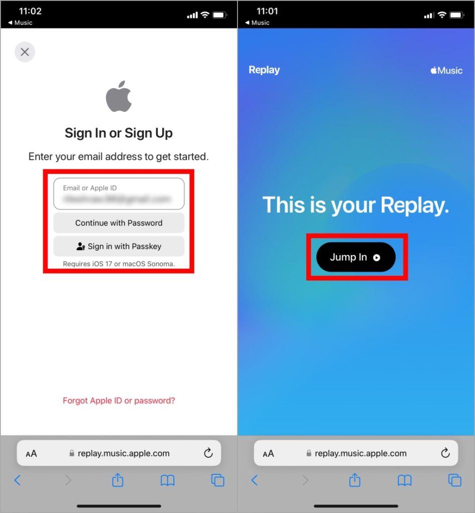 Apple Music リプレイを見つけて共有する方法