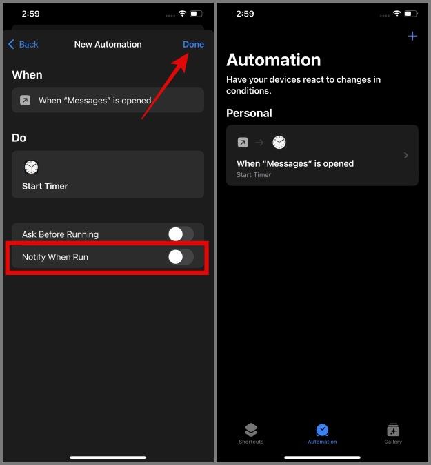 オートメーションを使用してiPhoneでメッセージをロックする方法