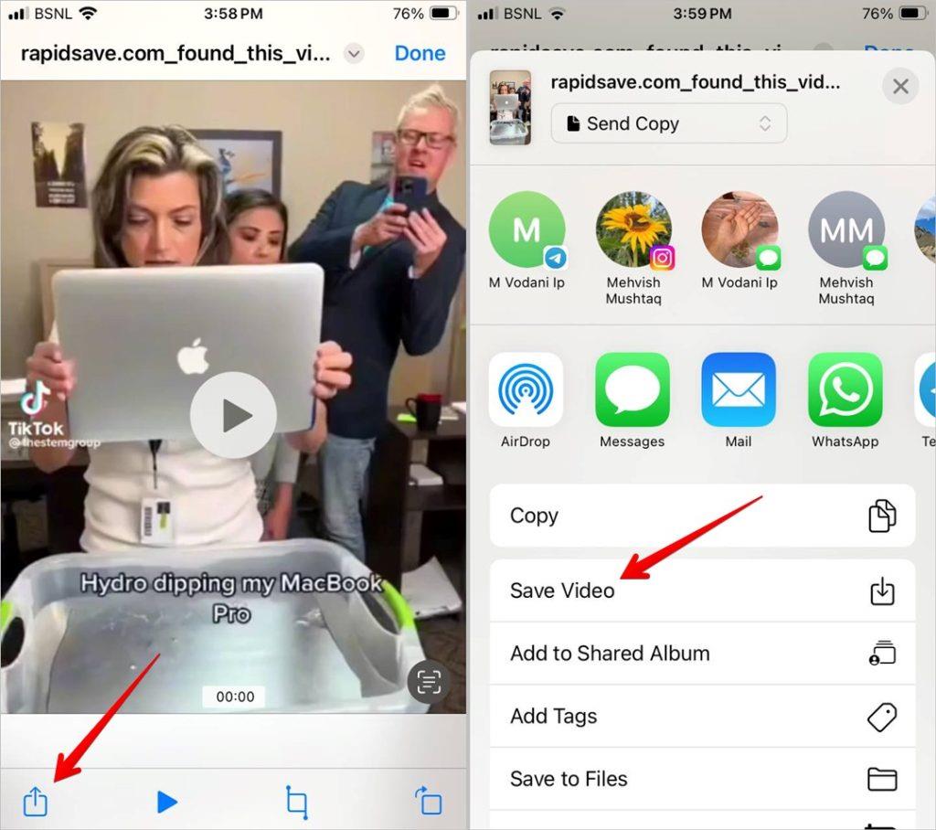 iPhoneでRedditビデオを音声付きでダウンロードする方法