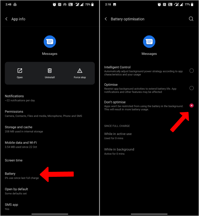 Android で機能しないテキスト メッセージ通知を修正する 16 の方法