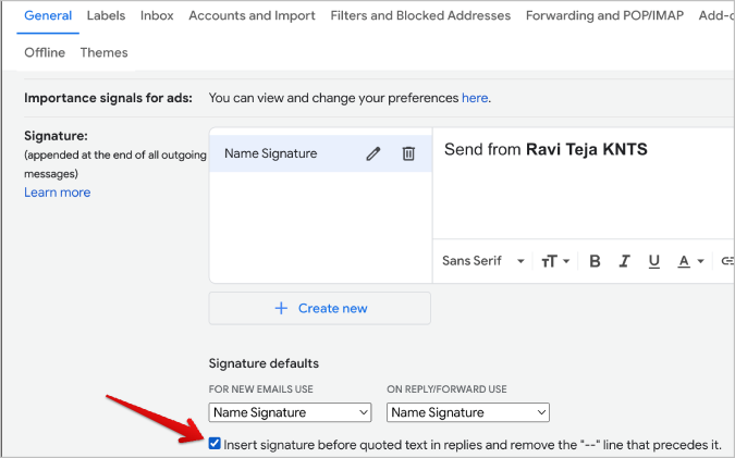 ウェブ、Android、iOS の Gmail に署名を追加する方法