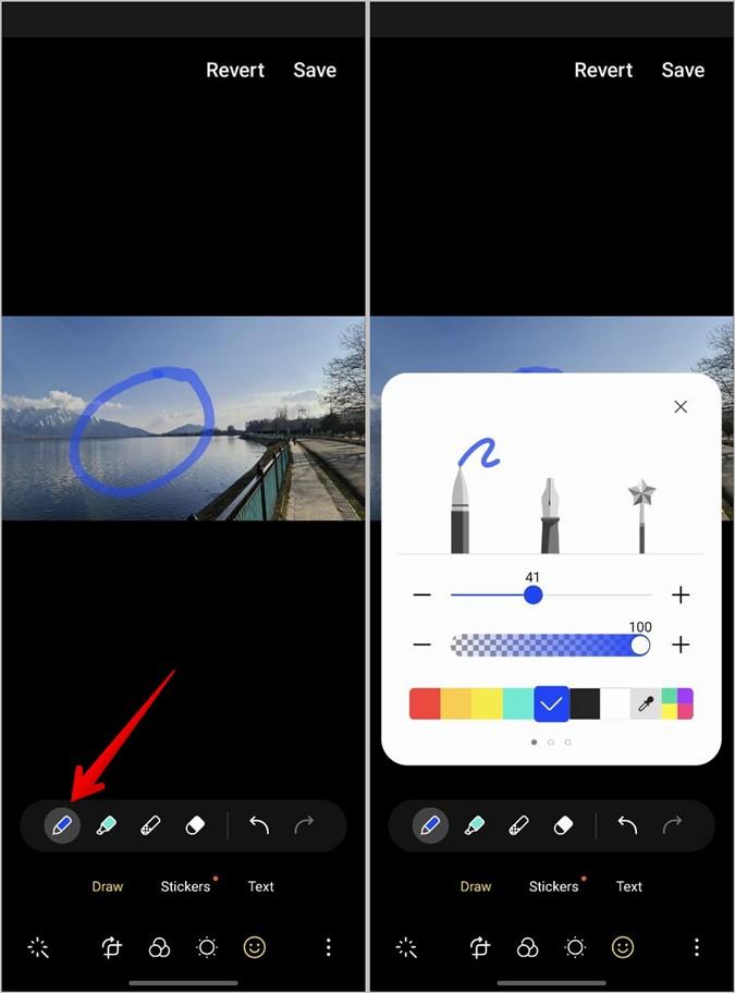 Samsung Galaxy フォンで写真に絵を描く 6 つの方法