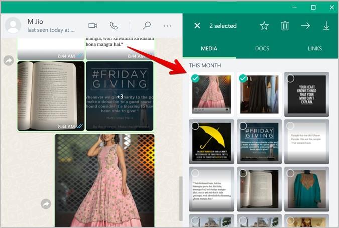 WhatsAppから複数の写真やビデオをダウンロードする方法