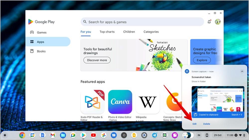Chromebook で写真またはスクリーンショットを編集する方法