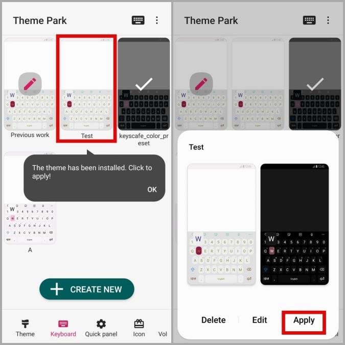 Good Lock モジュールを使用して Samsung キーボードのテーマを変更する方法