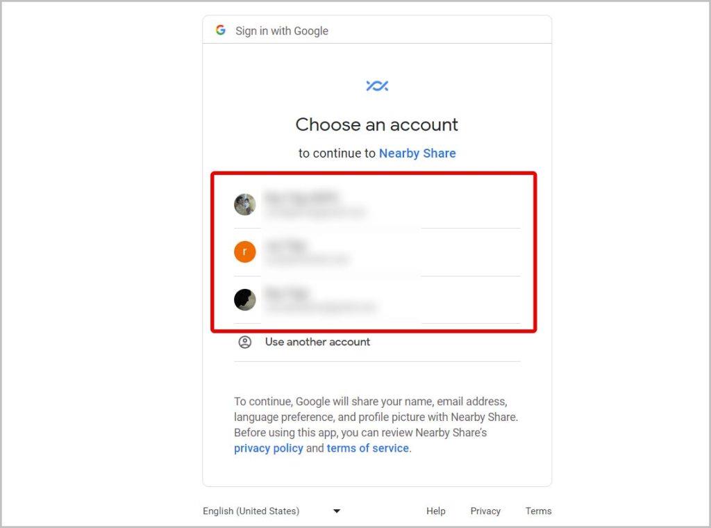 Nearby Share を使用して Android と Windows 間でファイルを共有する方法