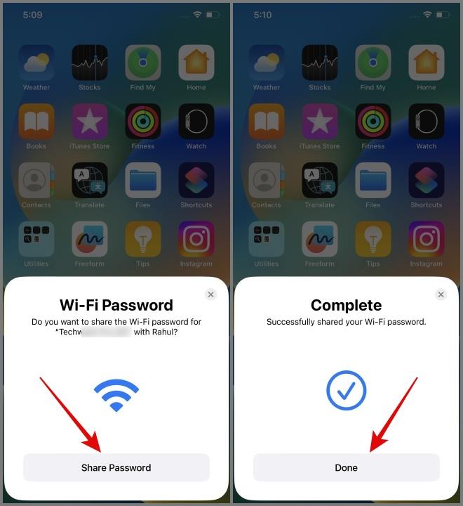 iPhoneからWi-Fiパスワードを共有する方法