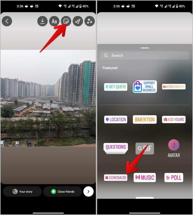 Instagramの投稿やストーリーにリマインダーを追加する方法
