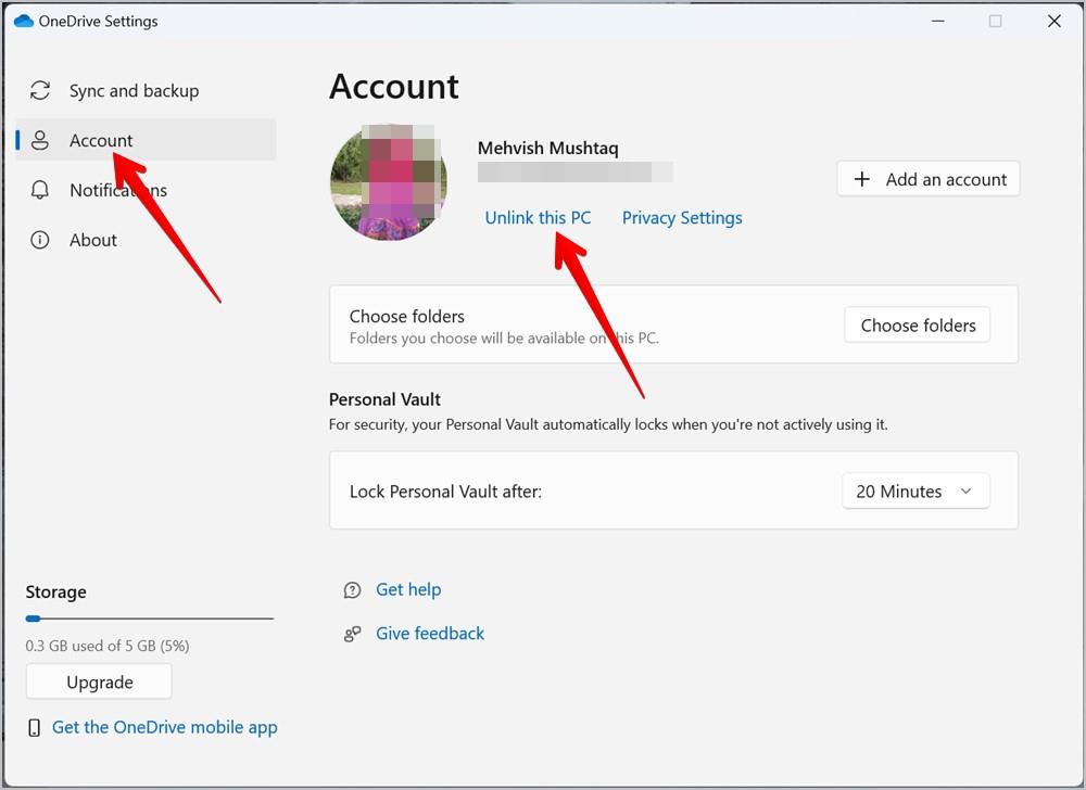 Windows で OneDrive をサインアウト、一時停止、またはアンインストールする方法