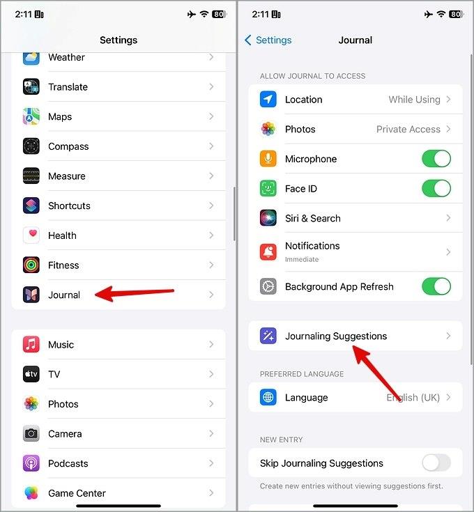 iPhone でジャーナル アプリを使用するための 8 つのヒント