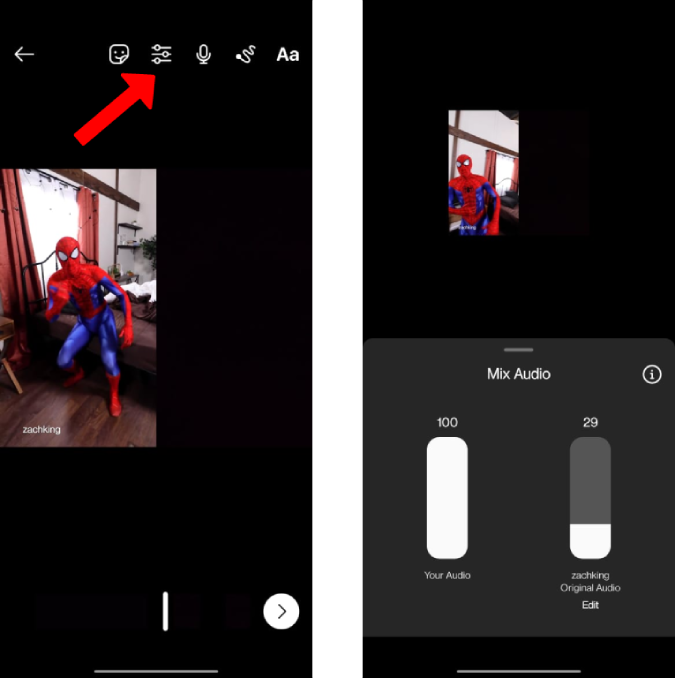 リミックスを使用して Instagram リールで TikTok スタイルのデュエットを作成する方法