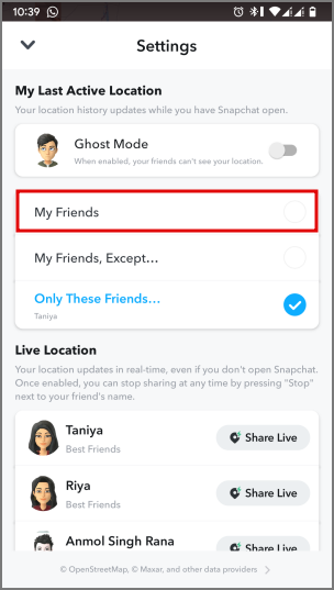 Snapchatでスナップマップを使用する方法