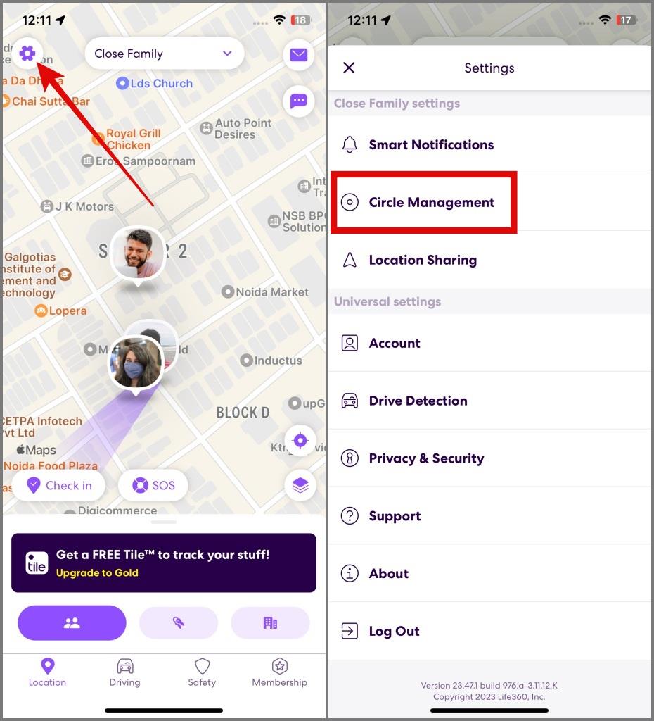 Life360 サークルを退会する方法