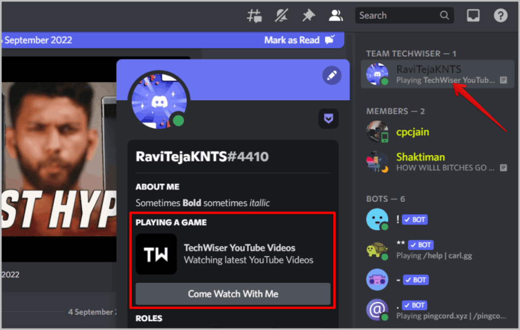 カスタム Discord リッチ プレゼンスを有効にする方法