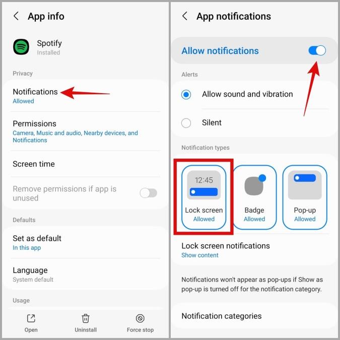 Android および iPhone のロック画面に Spotify が表示されない場合のトップ 8 の修正