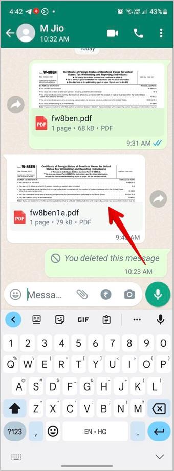 Android および iPhone の WhatsApp で書類に署名する方法