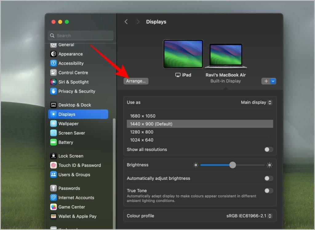 Sidecar を使用して iPad を Mac のセカンド スクリーンとして使用する方法