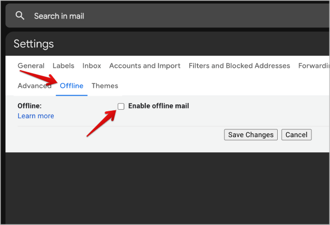 デスクトップで Gmail をオフラインで使用する方法