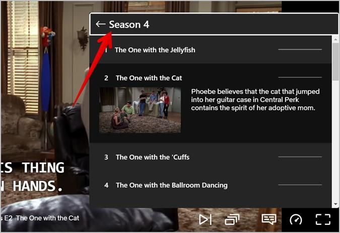 Netflix でシーズンやエピソードを変更する方法