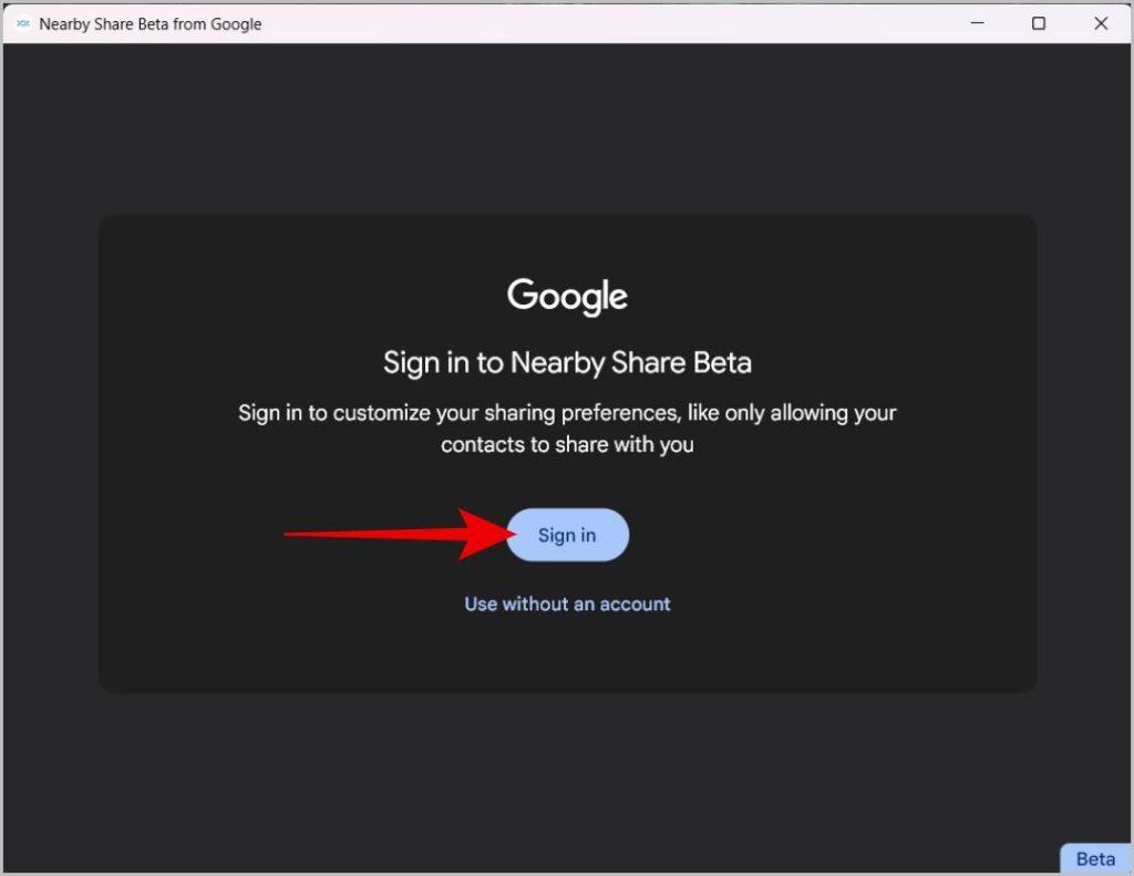 Nearby Share を使用して Android と Windows 間でファイルを共有する方法