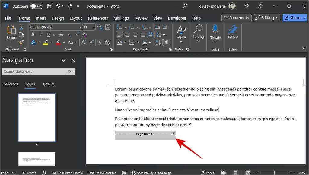 Word の空白ページと改ページ: いつ、どのように使用するか
