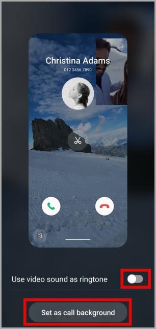 Samsung Galaxy 携帯電話で通話の背景を変更する方法