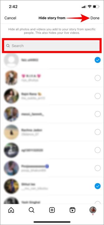 Instagramで誰かのストーリーを非表示にする方法