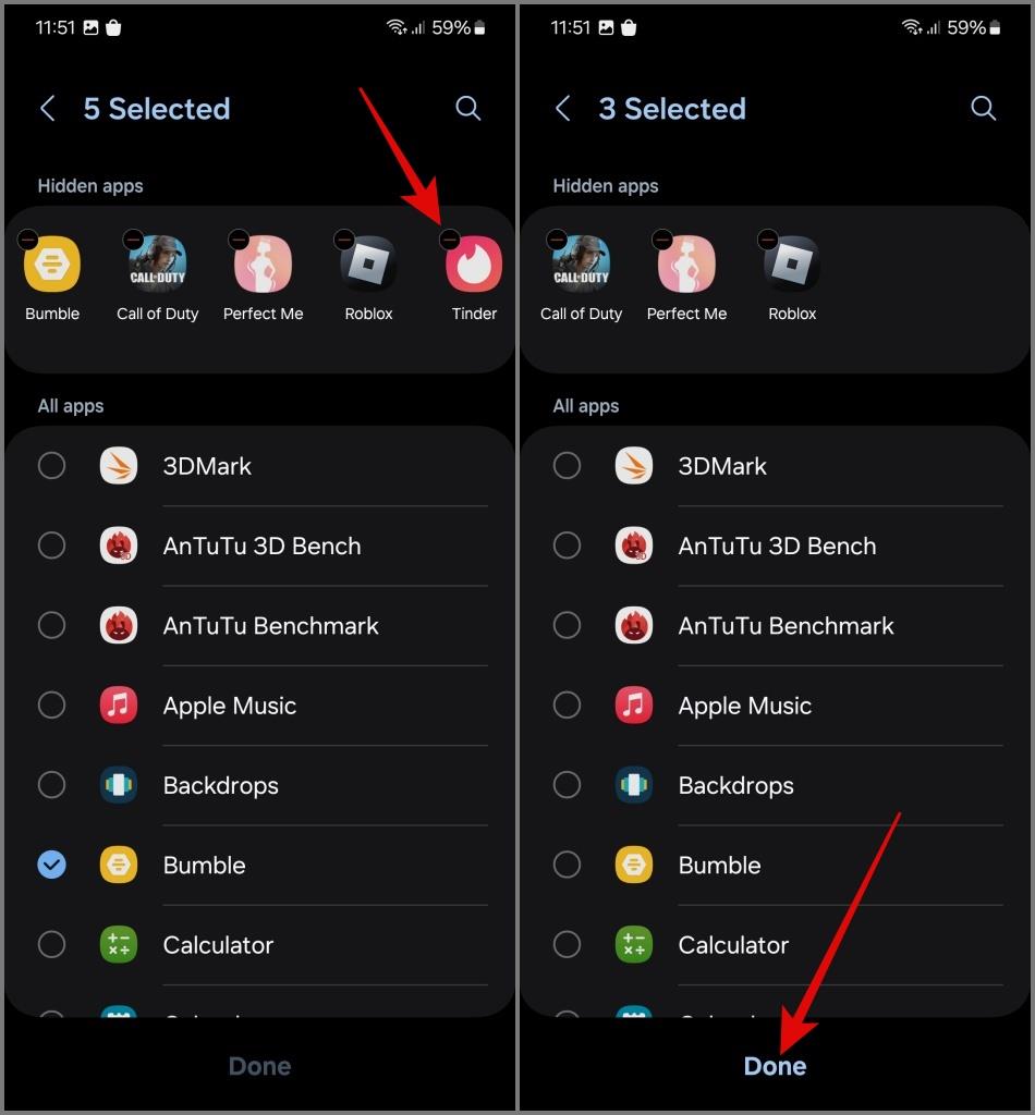 Samsung Galaxy 携帯電話で隠れたアプリを見つける方法