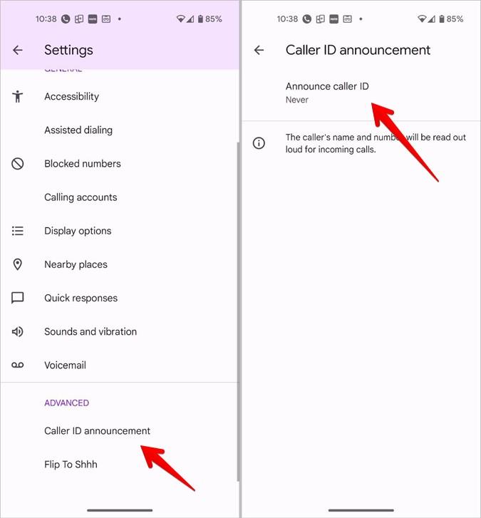 Android と iPhone で通話アナウンスをオフにする方法