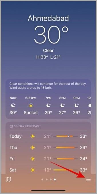 Android と iPhone で天気予報を無効にする方法