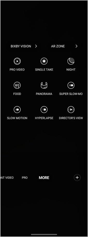 Samsung カメラ アプリのさまざまなアイコンの意味