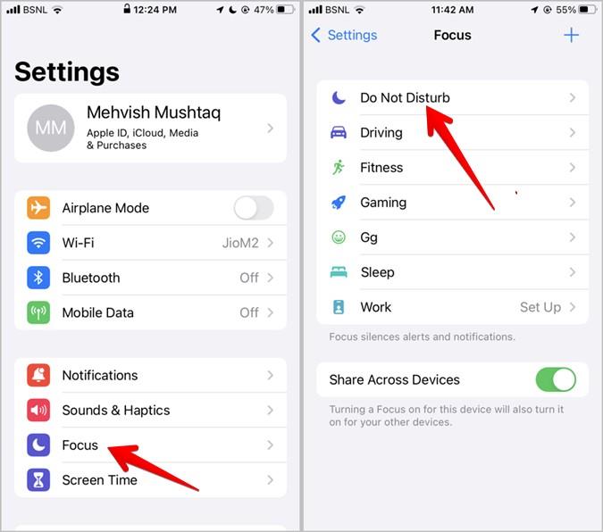iPhoneのフォーカスステータスとは何ですか、そしてそれをオフにする方法