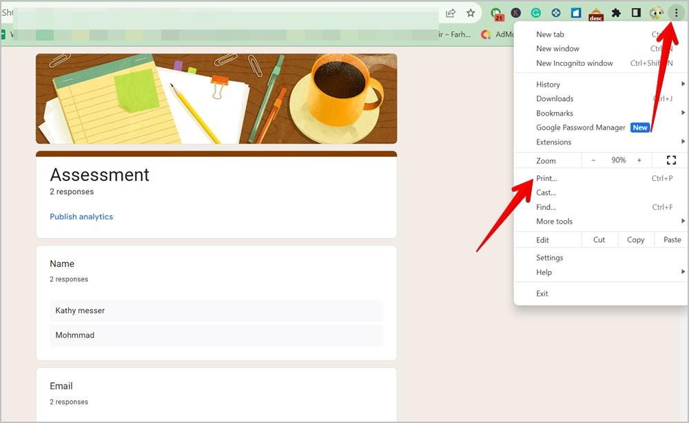 Google フォームの回答を PDF として無料でダウンロードする 5 つの方法