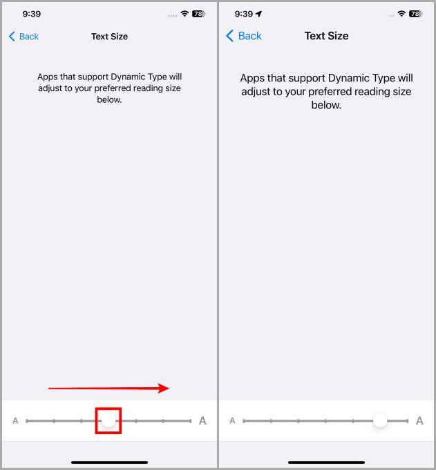 iPhoneでテキスト/フォントサイズを変更する最も簡単な方法
