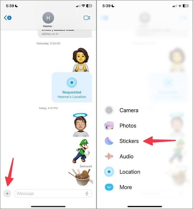 iPhoneでライブステッカーを作成して使用する方法