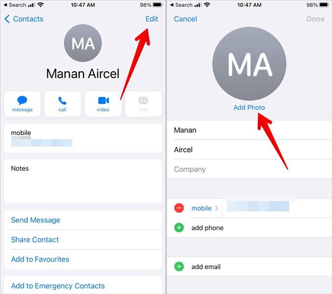 iPhoneとAndroidで着信に写真を設定する方法