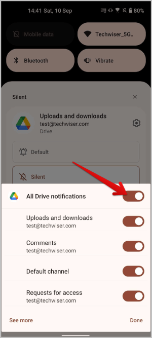 Android で永続的な通知を非表示にする方法
