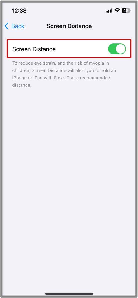 画面距離とは何ですか、そしてiOS 17でそれを有効にする方法