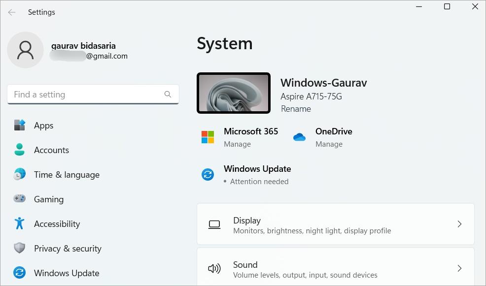 コントロール パネルと設定: Windows での違い