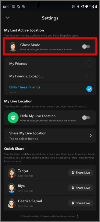 Snapchatのゴーストモードとは何ですか、そしてその使用方法