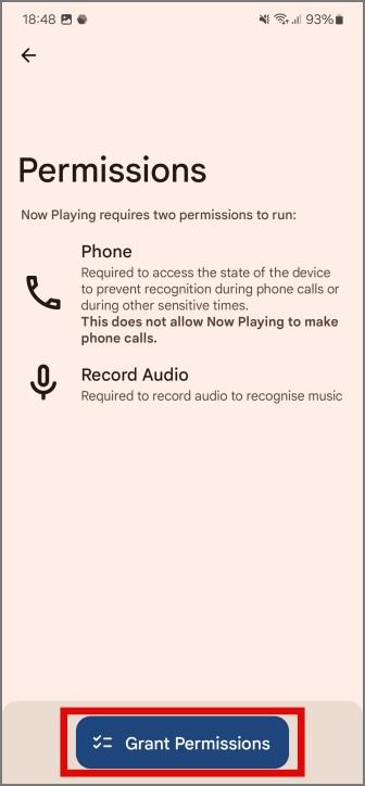 Samsung Galaxy スマートフォンで Now Playing を使用する方法