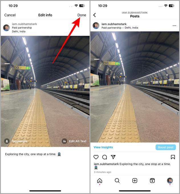 Instagramの投稿、リール、ストーリーに有料パートナーシップラベルを追加する方法