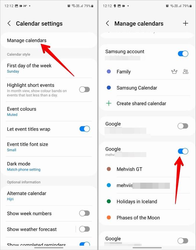 Samsung カレンダーを Google カレンダーに、またはその逆に同期する方法