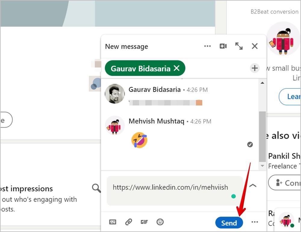 LinkedIn プロフィールの URL とそれをモバイルおよび PC で共有する方法